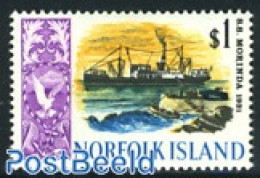 Norfolk Island 1967 1$, Stamp Out Of Set, Mint NH, Transport - Ships And Boats - Boten