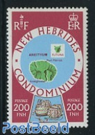 New Hebrides 1977 Stamp Out Of Set, Mint NH, Various - Maps - Ongebruikt