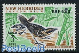New Hebrides 1965 3F, Stamp Out Of Set, Mint NH, Nature - Birds - Nuevos