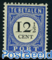 Netherlands 1894 12.5c, Type I, Stamp Out Of Set, Unused (hinged) - Postage Due