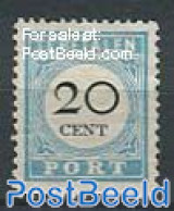 Netherlands 1881 10c Postage Due, Type III, Perf. 12.5, Unused (hinged) - Other & Unclassified