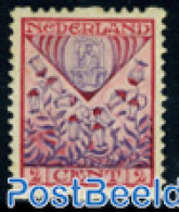 Netherlands 1927 2+2c, Syncopathic Perf. Stamp Out Of Set, Mint NH - Neufs