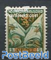 Netherlands 1925 2+2c, Syc. Perf., Stamp Out Of Set, Mint NH, History - Nature - Coat Of Arms - Flowers & Plants - Unused Stamps