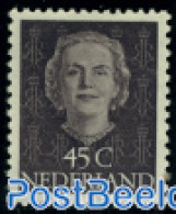 Netherlands 1949 45c, Grey, Stamp Out Of Set, Unused (hinged) - Nuovi