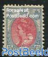 Netherlands 1899 15c, Blue/Carmine, Perf. 11.5:11, Unused (hinged) - Unused Stamps