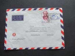Südamerika Chile Um 1964 Via Air Mail Luftpost Gabriela Mistral MiF Umschlag Oscar Harbart Santiago Chile - Chili