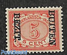 Netherlands Indies 1908 5c, BEZIT BUITEN, Stamp Out Of Set, Mint NH - Autres & Non Classés