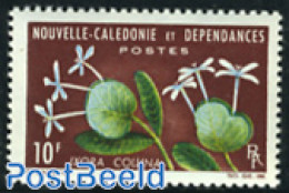 New Caledonia 1965 10F, Stamp Out Of Set, Mint NH, Nature - Flowers & Plants - Ungebraucht