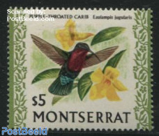 Montserrat 1970 5$, Hummingbird, Stamp Out Of Set, Mint NH, Nature - Birds - Autres & Non Classés
