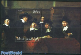 Maldives 2001 Stamp Out Of Set, Mint NH, Art - Paintings - Rembrandt - Maldiven (1965-...)