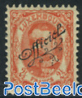 Luxemburg 1908 2.5Fr, Officiel, Stamp Out Of Set, Unused (hinged) - Ungebraucht