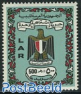 Libya Kingdom 1972 500Dh, Stamp Out Of Set, Mint NH, History - Coat Of Arms - Autres & Non Classés