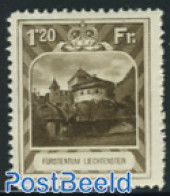 Liechtenstein 1930 1.20Fr, Perf. 11.5, Stamp Out Of Set, Unused (hinged), Art - Castles & Fortifications - Neufs