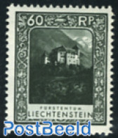 Liechtenstein 1930 60Rp, Perf. 11.5, Stamp Out Of Set, Unused (hinged), Art - Castles & Fortifications - Nuevos