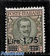 Italy 1925 1.75 On 10L, Stamp Out Of Set, Unused (hinged) - Sonstige & Ohne Zuordnung