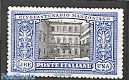 Italy 1923 1L, Stamp Out Of Set, Unused (hinged) - Andere & Zonder Classificatie