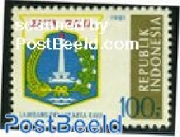 Indonesia 1981 Stamp Out Of Set, Mint NH, History - Coat Of Arms - Indonesië