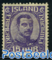 Iceland 1920 15A Violet, Stamp Out Of Set, Unused (hinged) - Nuevos