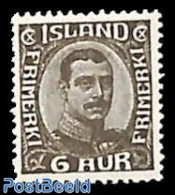 Iceland 1920 6A, Greyblack, Stamp Out Of Set, Unused (hinged) - Unused Stamps