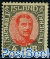 Iceland 1920 4A Grey/red, Stamp Out Of Set, Unused (hinged) - Unused Stamps