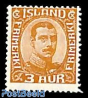 Iceland 1920 3A Brownyellow, Stamp Out Of Set, Unused (hinged) - Nuovi