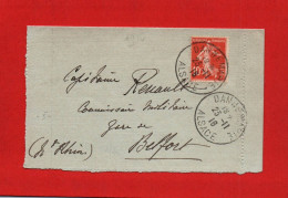 (RECTO / VERSO) ENVELOPPE PETIT FORMAT AVEC CACHET DANMARIE - 1877-1920: Semi-moderne Periode