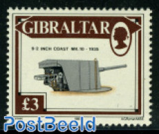 Gibraltar 1987 Stamp Out Of Set, Mint NH, Various - Weapons - Unclassified