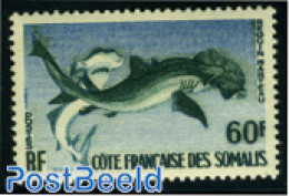 French Somalia 1959 60F, Stamp Out Of Set, Mint NH, Nature - Fish - Fishes
