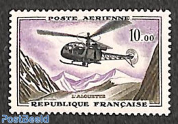 France 1960 10Fr, Stamp Out Of Set, Mint NH, Transport - Helicopters - Nuovi