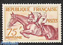 France 1953 75F, Stamp Out Of Set, Unused (hinged), Nature - Sport - Horses - Olympic Games - Unused Stamps