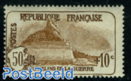 France 1926 50c+10c, Stamp Out Of Set, Unused (hinged), Art - Sculpture - Neufs