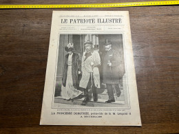 REVUE Patriote Illustré 1908 PRINCESSE DOROTHÉE, Petite-fille De S. M. Léopold II A BRUXELLES - Magazines - Before 1900