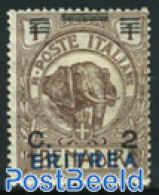 Eritrea 1924 2c, Stamp Out Of Set, Unused (hinged), Nature - Elephants - Erythrée