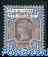 Great Britain 1887 9p, Stamp Out Of Set, Unused (hinged) - Gebruikt