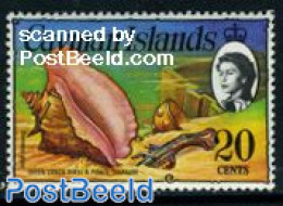 Cayman Islands 1974 20c, Stamp Out Of Set, Mint NH, Nature - Shells & Crustaceans - Maritiem Leven