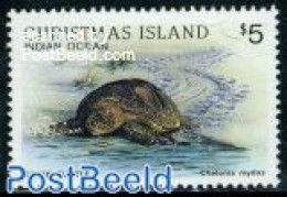 Christmas Islands 1987 Stamp Out Of Set, Mint NH, Nature - Reptiles - Turtles - Christmaseiland