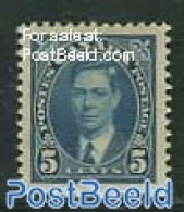 Canada 1937 5c, Stamp Out Of Set, Unused (hinged) - Ungebraucht