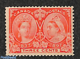 Canada 1897 3c, Stamp Out Of Set, Unused (hinged), History - Kings & Queens (Royalty) - Ongebruikt