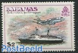 Bahamas 1980 2$, Stamp Out Of Set, Mint NH, Transport - Aircraft & Aviation - Ships And Boats - Vliegtuigen