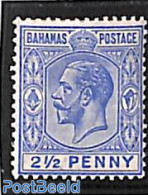 Bahamas 1912 2.5d, WM Mult. Crown-CA, Stamp Out Of Set, Unused (hinged) - Other & Unclassified