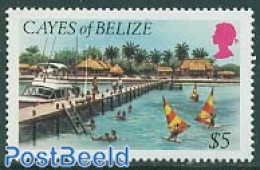 Belize/British Honduras 1984 5$, Stamp Out Of Set, Mint NH, Transport - Various - Ships And Boats - Tourism - Boten