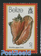 Belize/British Honduras 1980 Stamp Out Of Set, Mint NH, Nature - Shells & Crustaceans - Marine Life