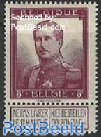 Belgium 1912 5F, Stamp Out Of Set, Unused (hinged) - Nuevos
