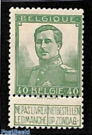 Belgium 1912 40c, Stamp Out Of Set, Mint NH - Ungebraucht