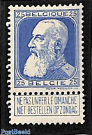 Belgium 1905 25c, Stamp Out Of Set, Unused (hinged) - Ongebruikt