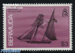 Bermuda 1986 3$, Stamp Out Of Set, Mint NH, Transport - Ships And Boats - Boten