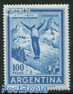 Argentina 1969 100P, WM13, Stamp Out Of Set, Mint NH, Sport - Skiing - Ongebruikt