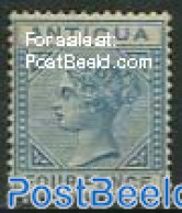 Antigua & Barbuda 1879 4p,Blue, WM CC Crown, Stamp Out Of Set, Unused (hinged) - Antigua Und Barbuda (1981-...)