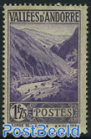 Andorra, French Post 1932 1.75F, Stamp Out Of Set, Unused (hinged) - Ongebruikt