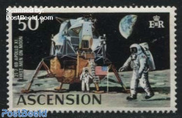 Ascension 1971 50p, Stamp Out Of Set, Mint NH, Transport - Space Exploration - Ascension (Ile De L')